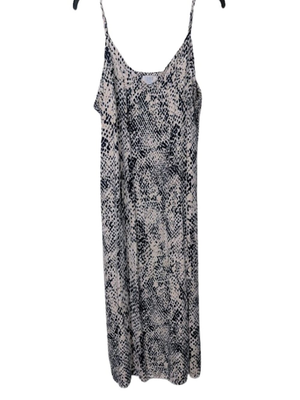 Time and Tru snakeskin print midi dress XL